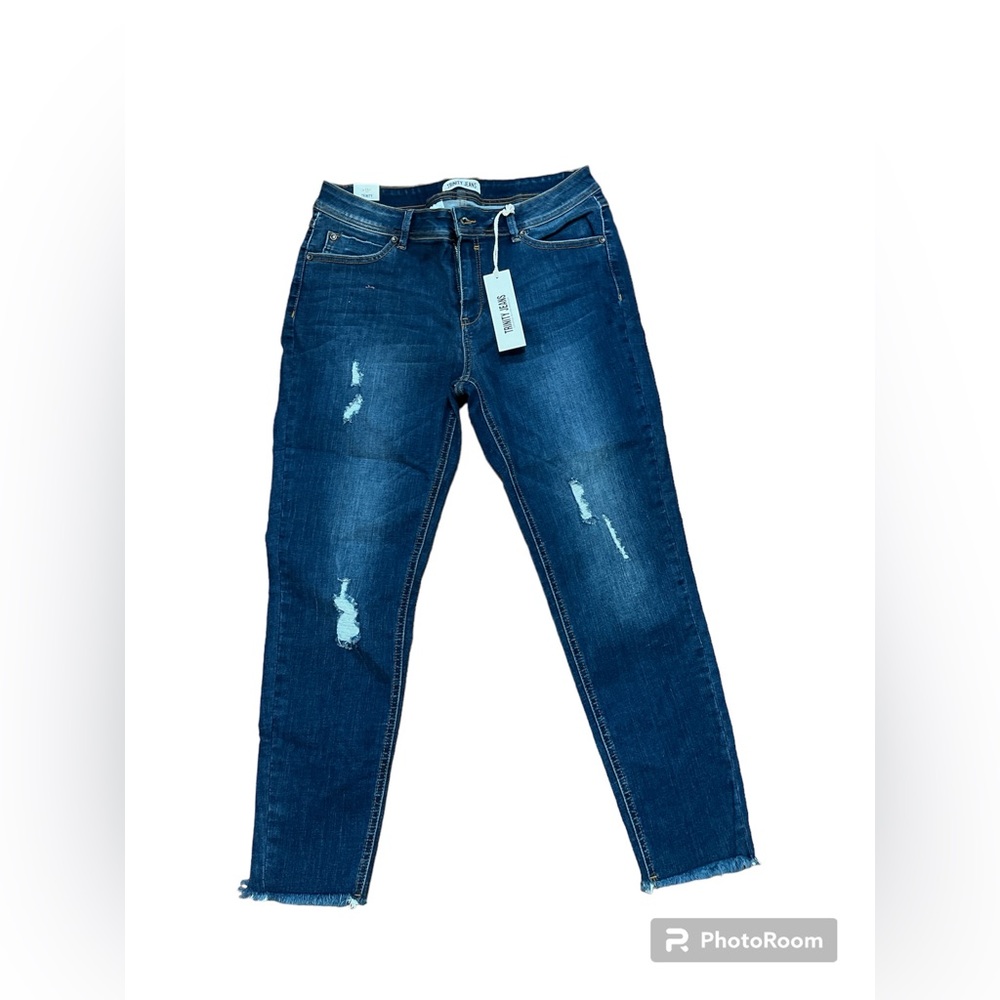 NWT trinity size13 raw hem jeans